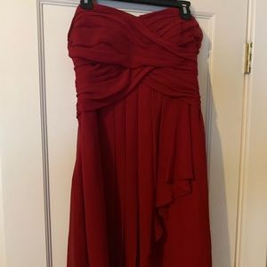 Strapless Red Dress -like new-